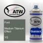 Preview: Ford, Medium Titanium Effect, YG: 400ml Sprühdose, von ATW Autoteile West.